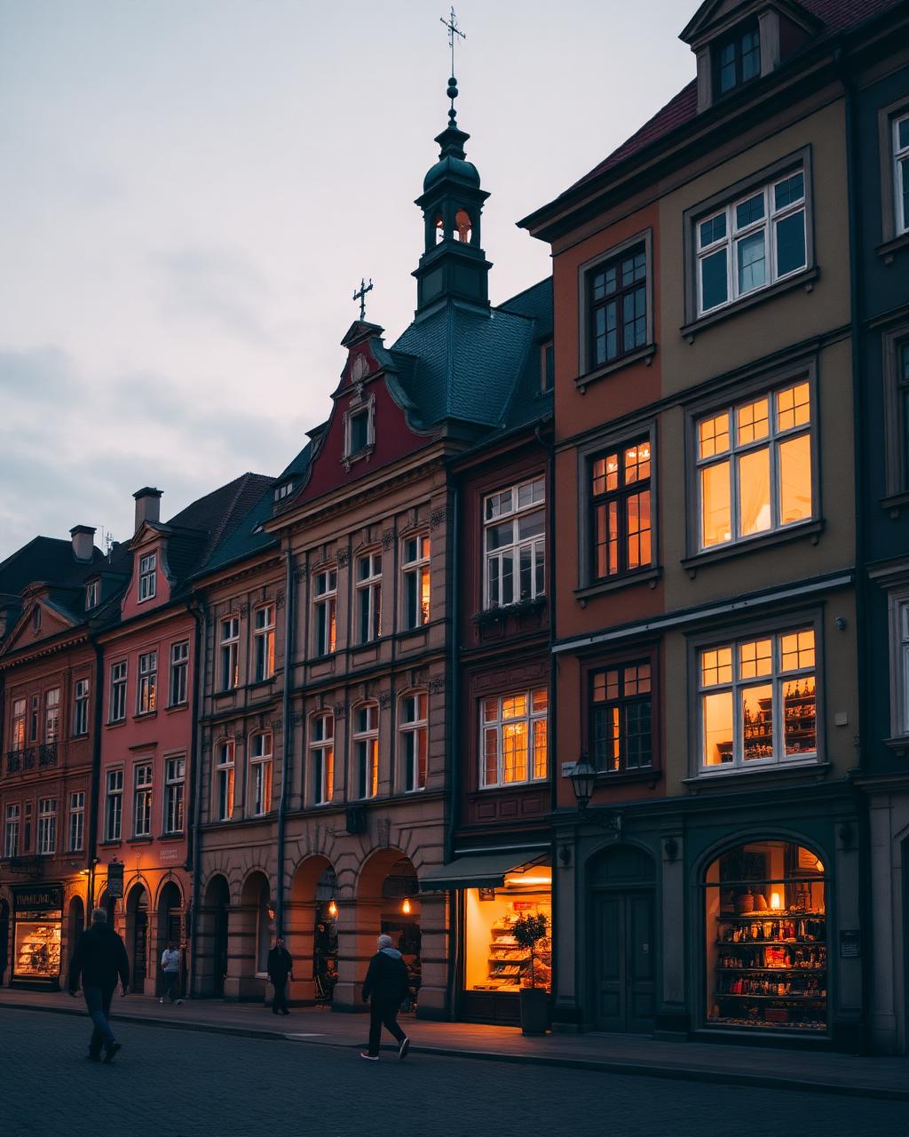 Poznan at golden hour